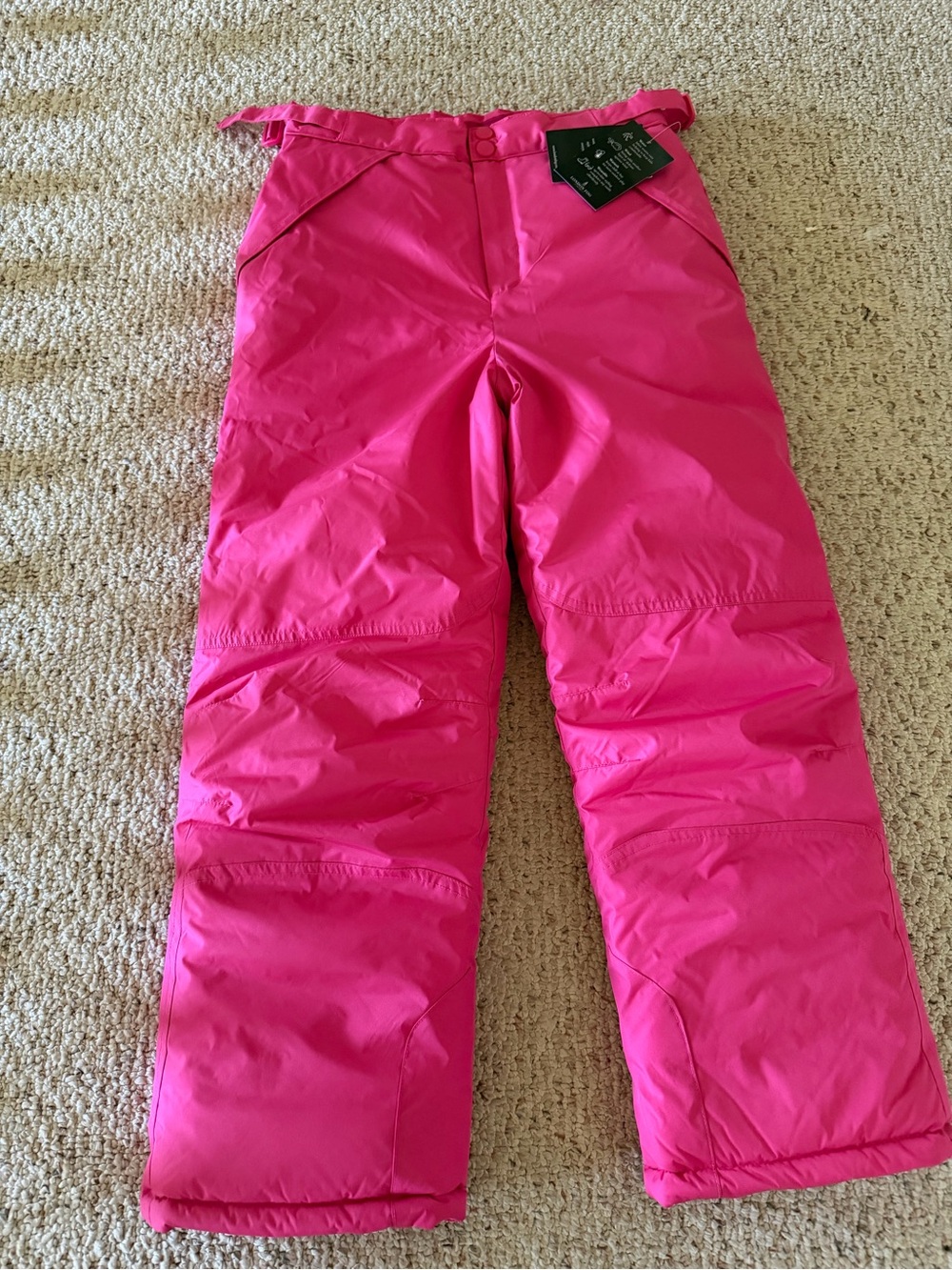 London Fog Hot Pink Kids Snow Pants